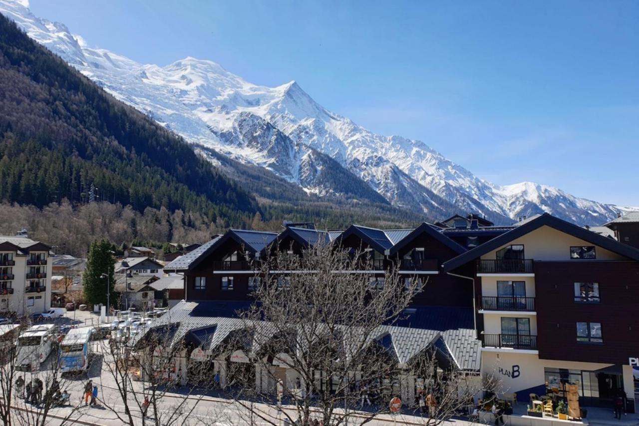 Appartement 27 m avec BALCON-VUE Mont-Blanc-HYPERCENTRE à Chamonix Extérieur photo